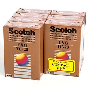 Lot 7 New Sealed VHS-C Tapes – Scotch EXG TC-20